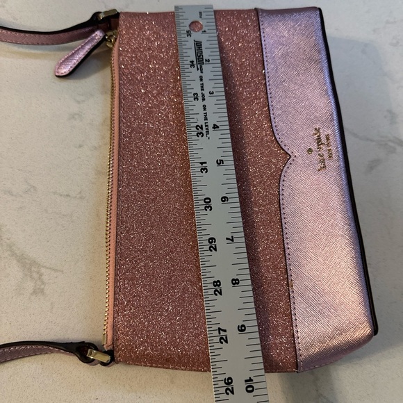 Kate Spade Lola Rose Pink Glitter Crossbody Handbag WKR00081 Beautiful 😍 - Picture 9 of 12